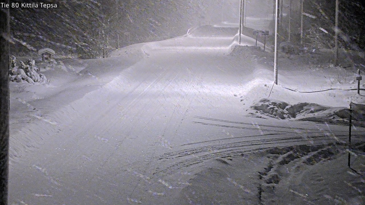 Weather Camera Image Väg 80 Kittilä, Tepsa, Kittilä, Lappi
