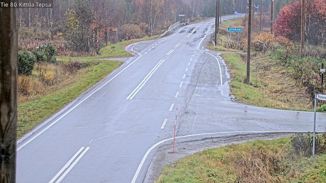 Weather Camera Image Väg 80 Kittilä, Tepsa, Kittilä, Lappi