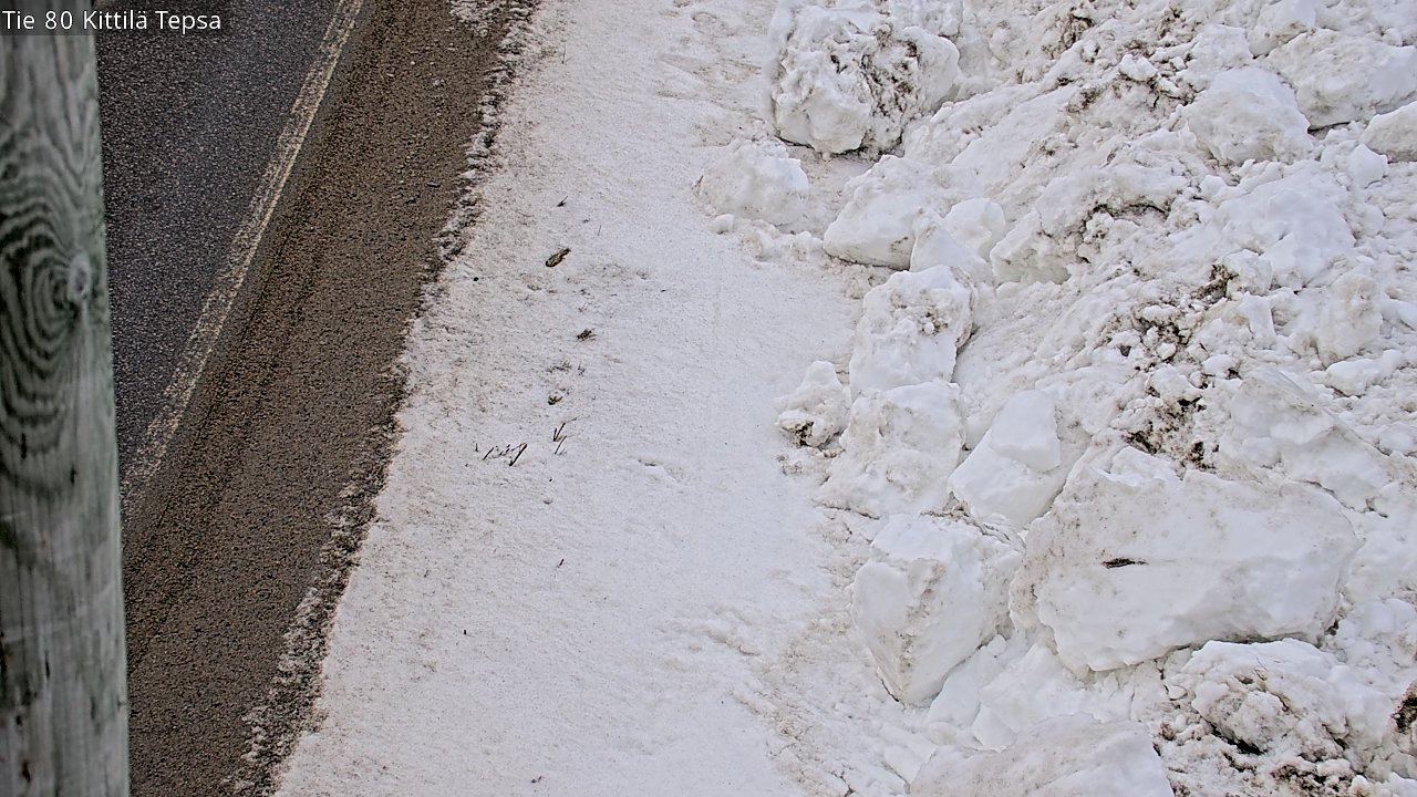 Weather Camera Image Väg 80 Kittilä, Tepsa, Kittilä, Lappi