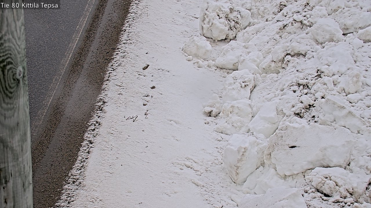 Weather Camera Image Väg 80 Kittilä, Tepsa, Kittilä, Lappi