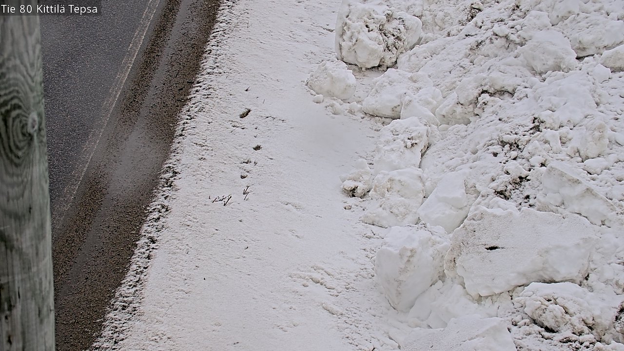 Weather Camera Image Väg 80 Kittilä, Tepsa, Kittilä, Lappi