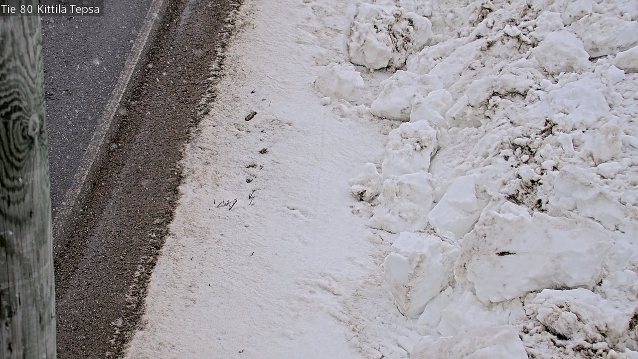 Weather Camera Image Väg 80 Kittilä, Tepsa, Kittilä, Lappi
