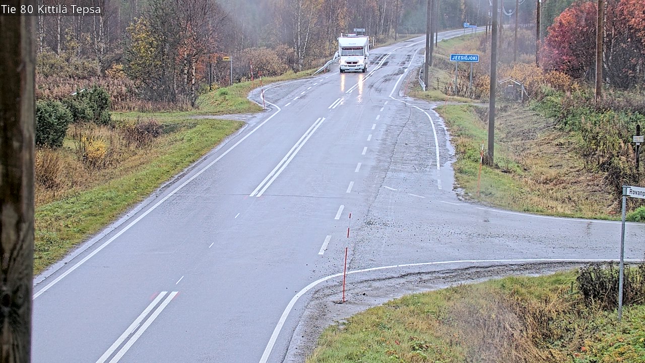 Weather Camera Image Road 80 Kittilä, Tepsa, Kittilä, Lappi