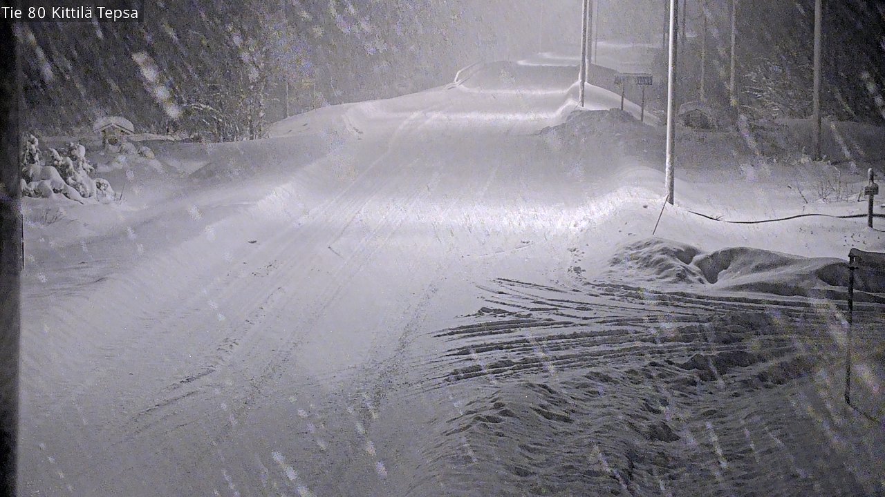 Weather Camera Image Väg 80 Kittilä, Tepsa, Kittilä, Lappi