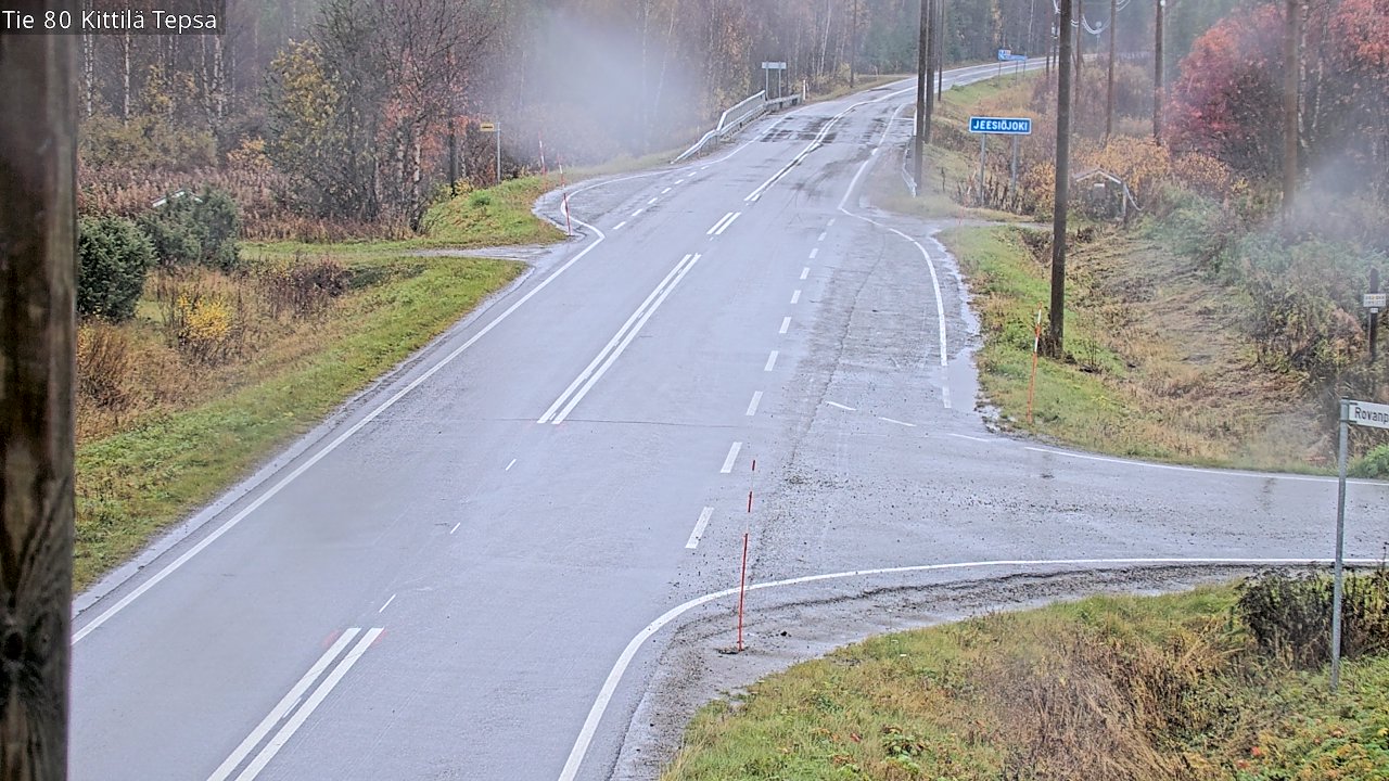 Weather Camera Image Road 80 Kittilä, Tepsa, Kittilä, Lappi
