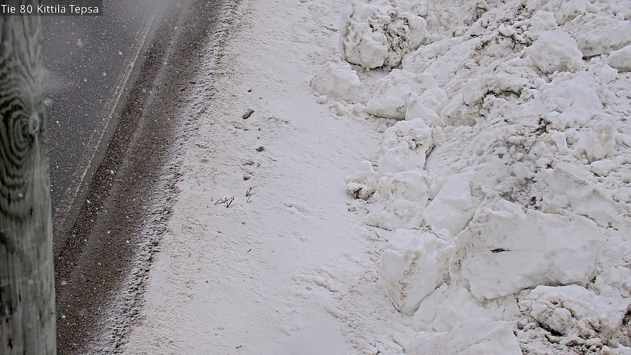 Weather Camera Image Väg 80 Kittilä, Tepsa, Kittilä, Lappi