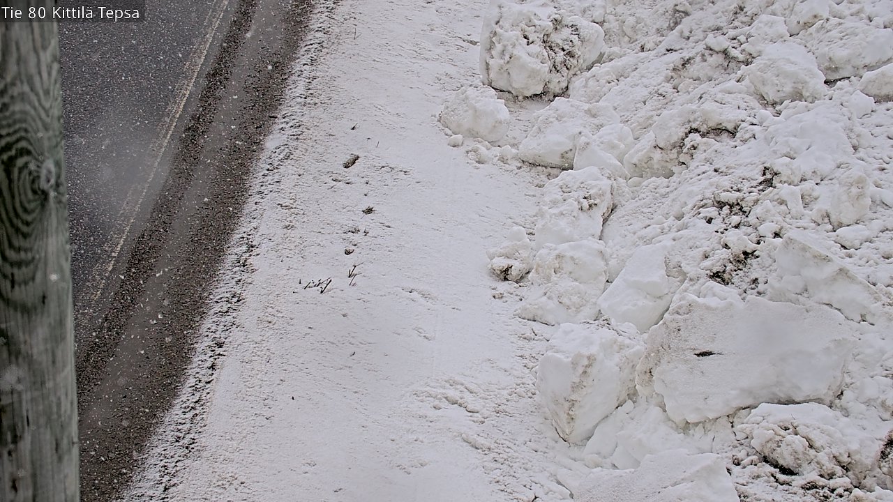 Weather Camera Image Väg 80 Kittilä, Tepsa, Kittilä, Lappi