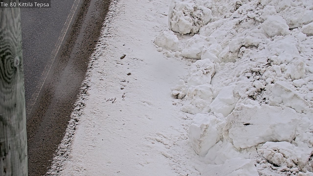 Weather Camera Image Väg 80 Kittilä, Tepsa, Kittilä, Lappi