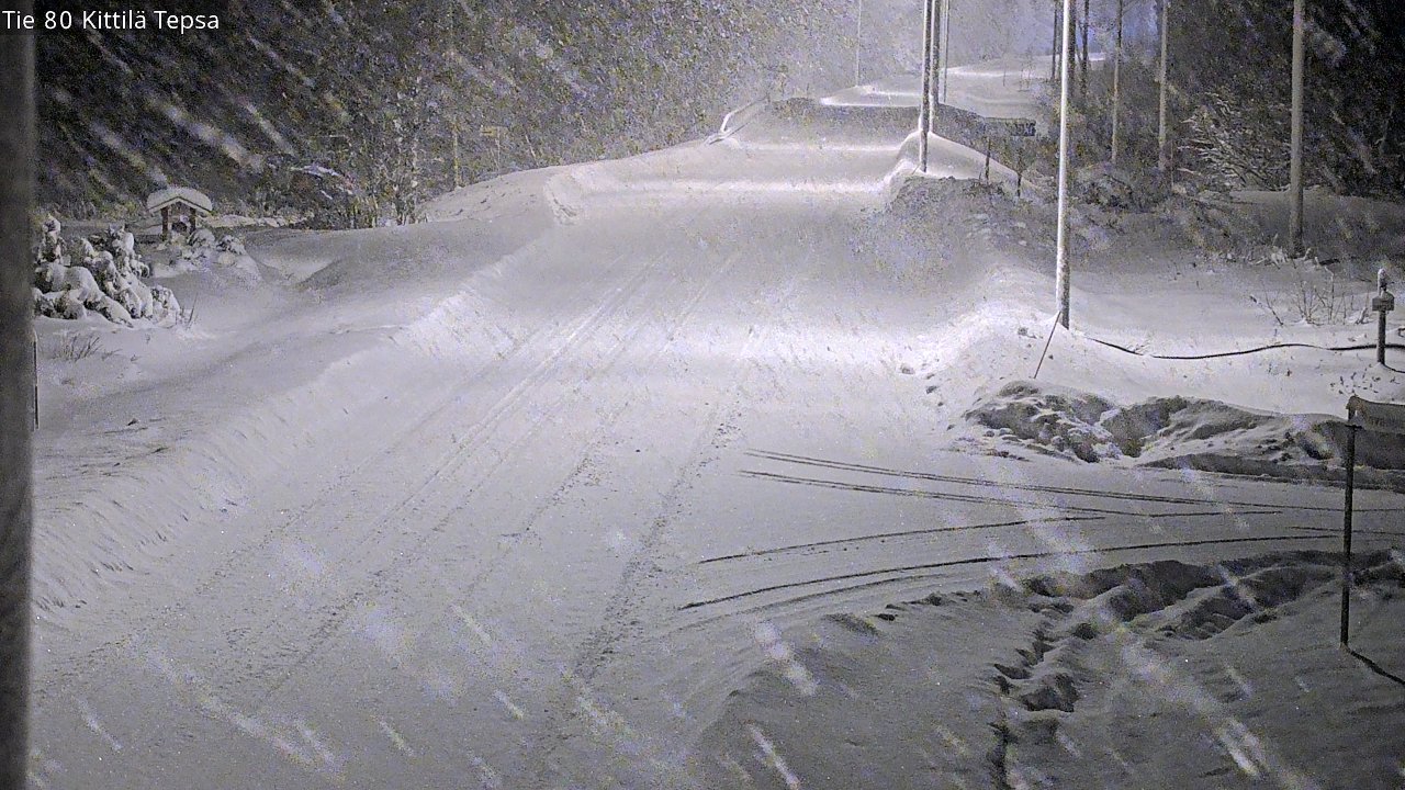 Weather Camera Image Väg 80 Kittilä, Tepsa, Kittilä, Lappi
