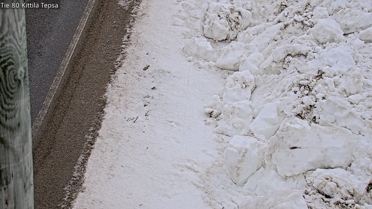 Weather Camera Image Väg 80 Kittilä, Tepsa, Kittilä, Lappi