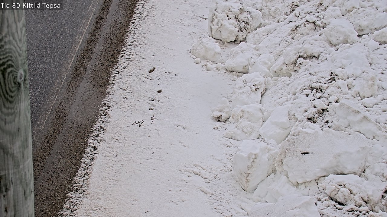 Weather Camera Image Väg 80 Kittilä, Tepsa, Kittilä, Lappi