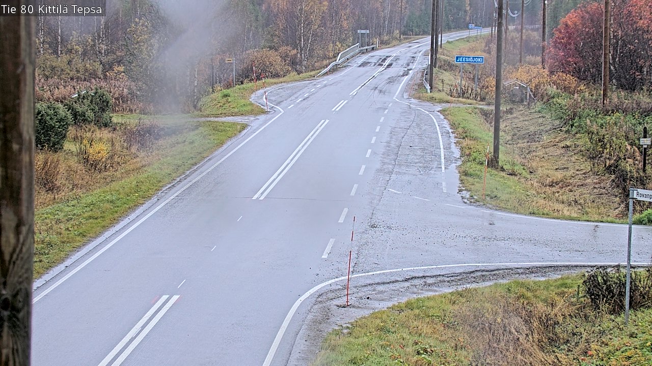 Weather Camera Image Road 80 Kittilä, Tepsa, Kittilä, Lappi