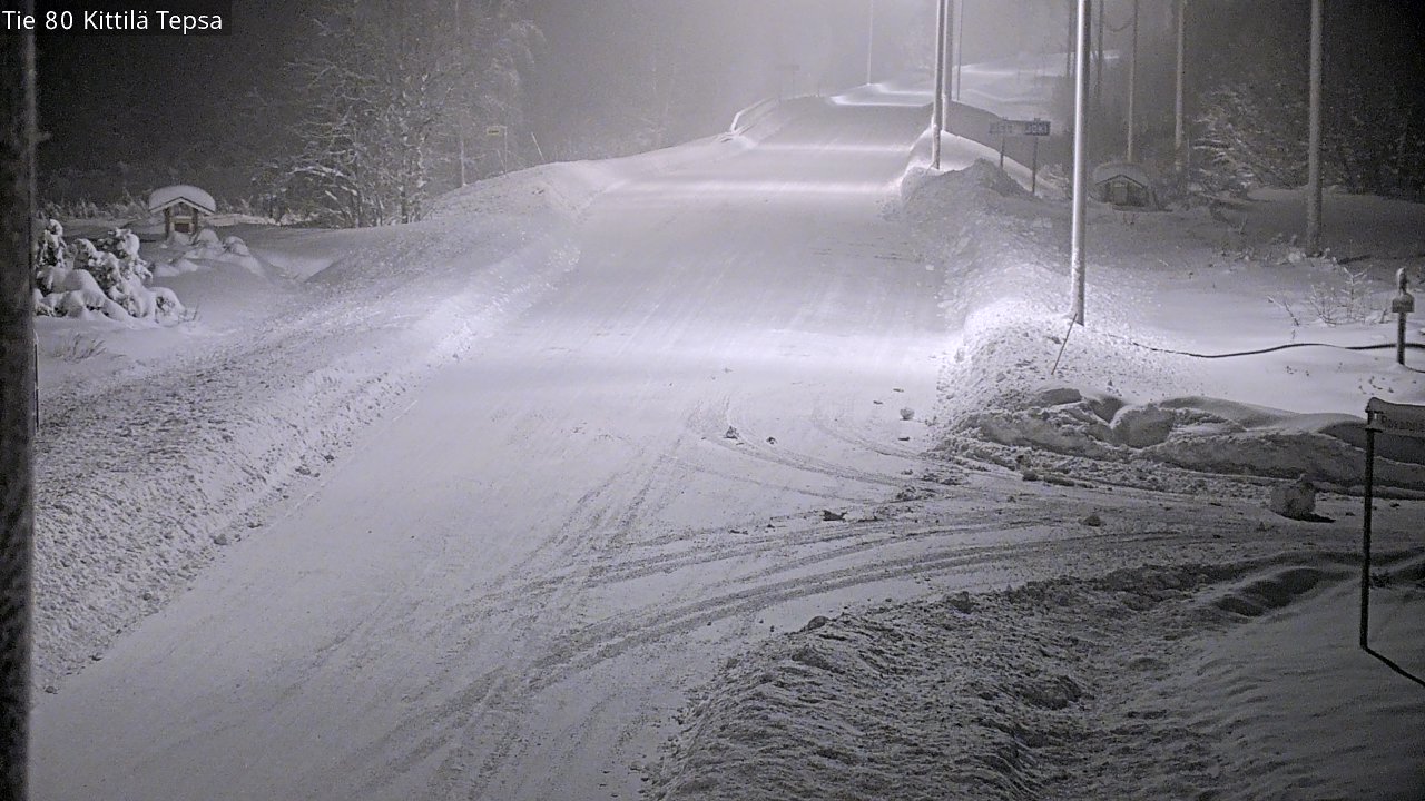 Weather Camera Image Väg 80 Kittilä, Tepsa, Kittilä, Lappi