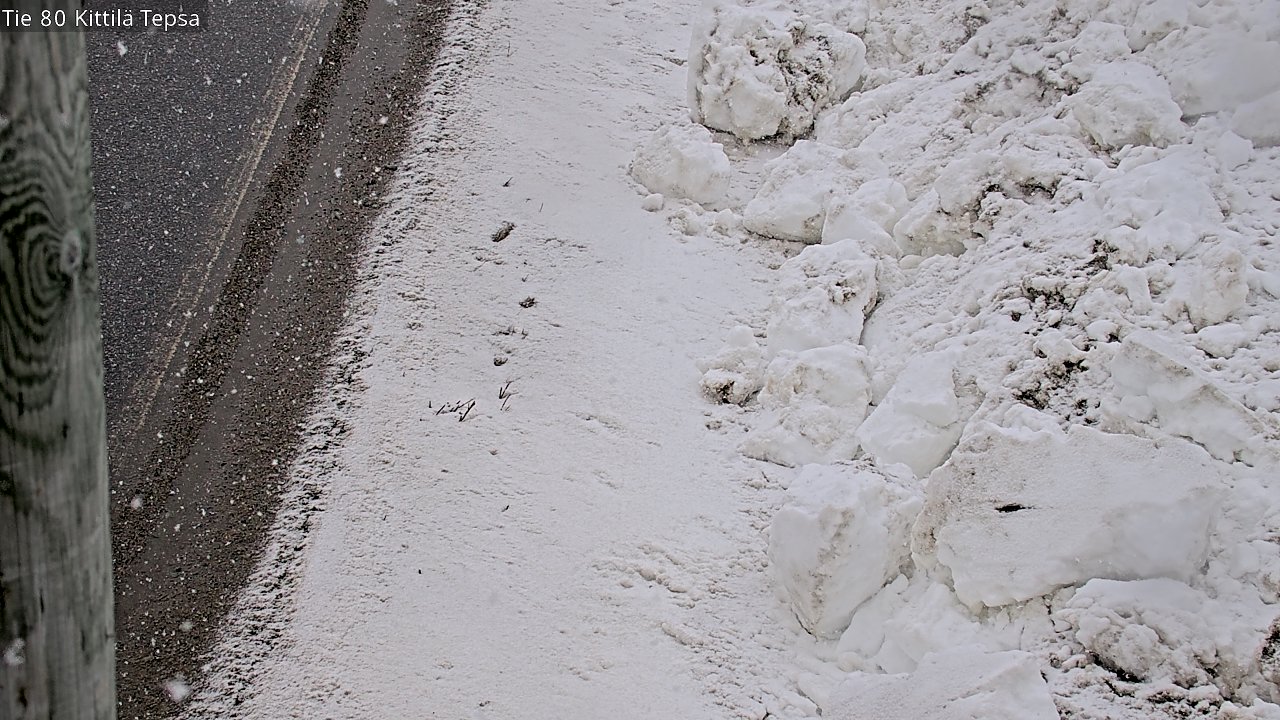 Weather Camera Image Väg 80 Kittilä, Tepsa, Kittilä, Lappi