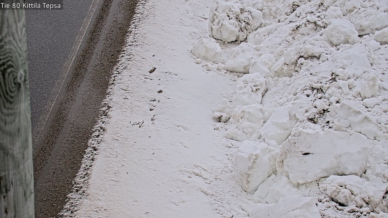 Weather Camera Image Väg 80 Kittilä, Tepsa, Kittilä, Lappi