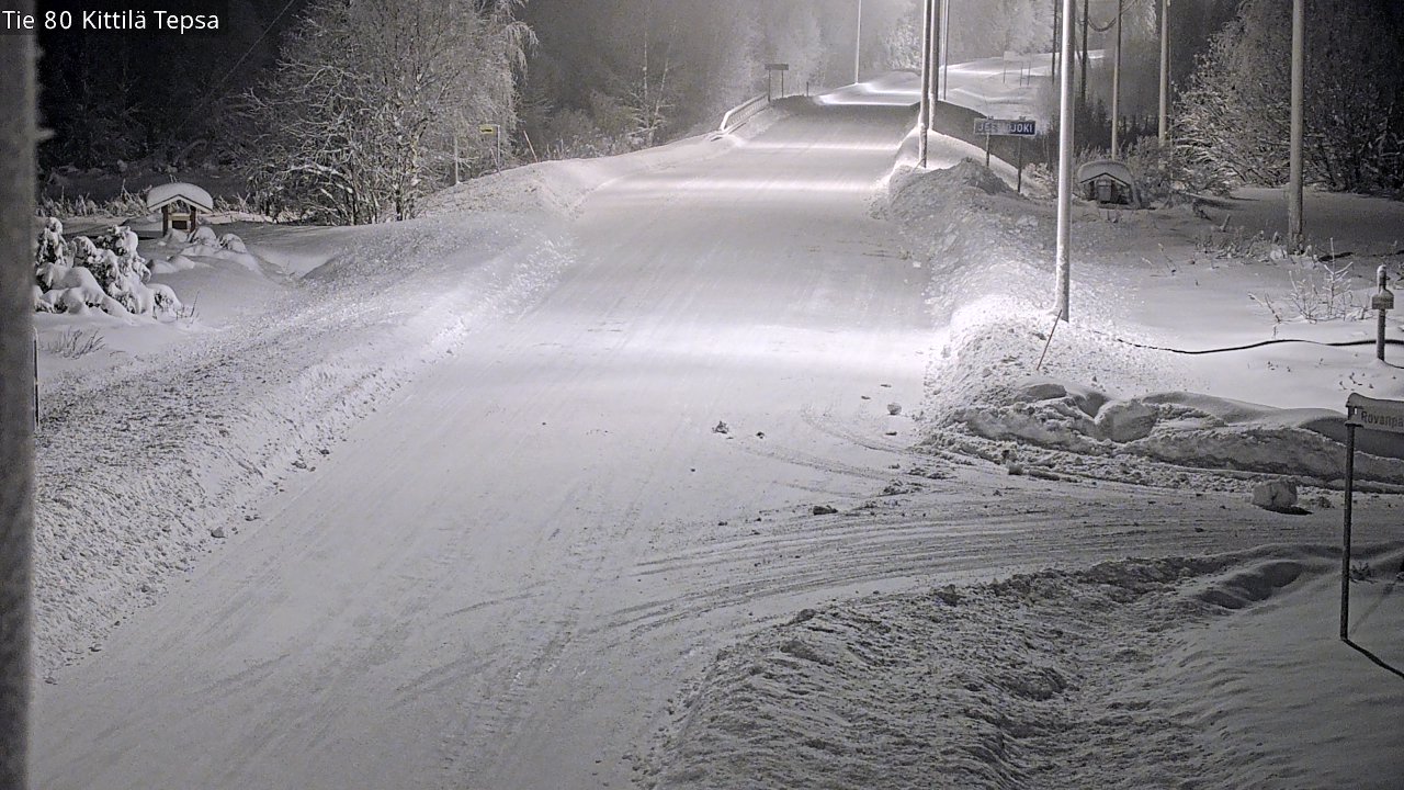 Weather Camera Image Road 80 Kittilä, Tepsa, Kittilä, Lappi