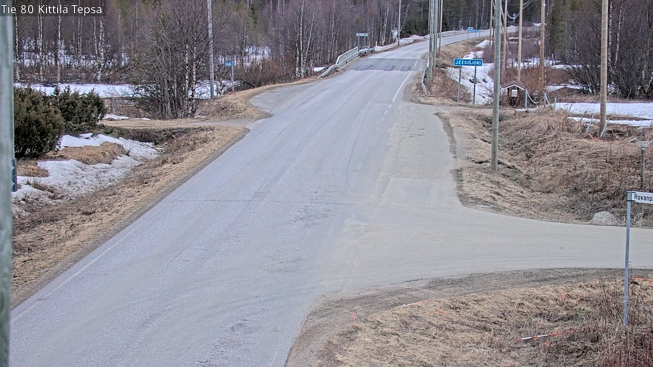 Weather Camera Image Väg 80 Kittilä, Tepsa, Kittilä, Lappi
