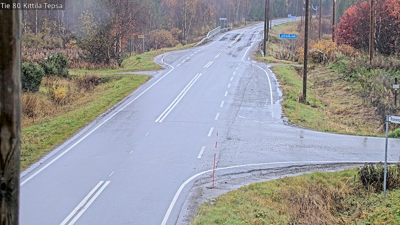 Weather Camera Image Road 80 Kittilä, Tepsa, Kittilä, Lappi
