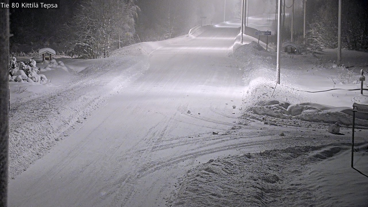 Weather Camera Image Väg 80 Kittilä, Tepsa, Kittilä, Lappi