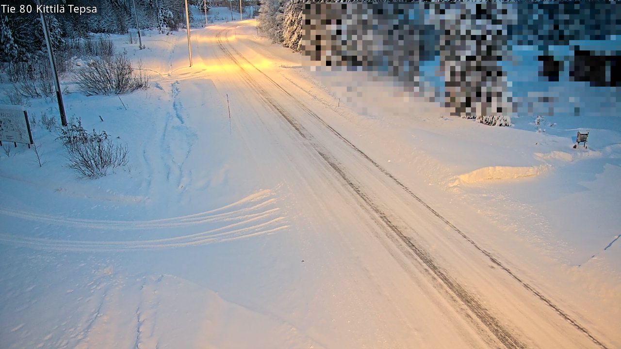Weather Camera Image Väg 80 Kittilä, Tepsa, Kittilä, Lappi