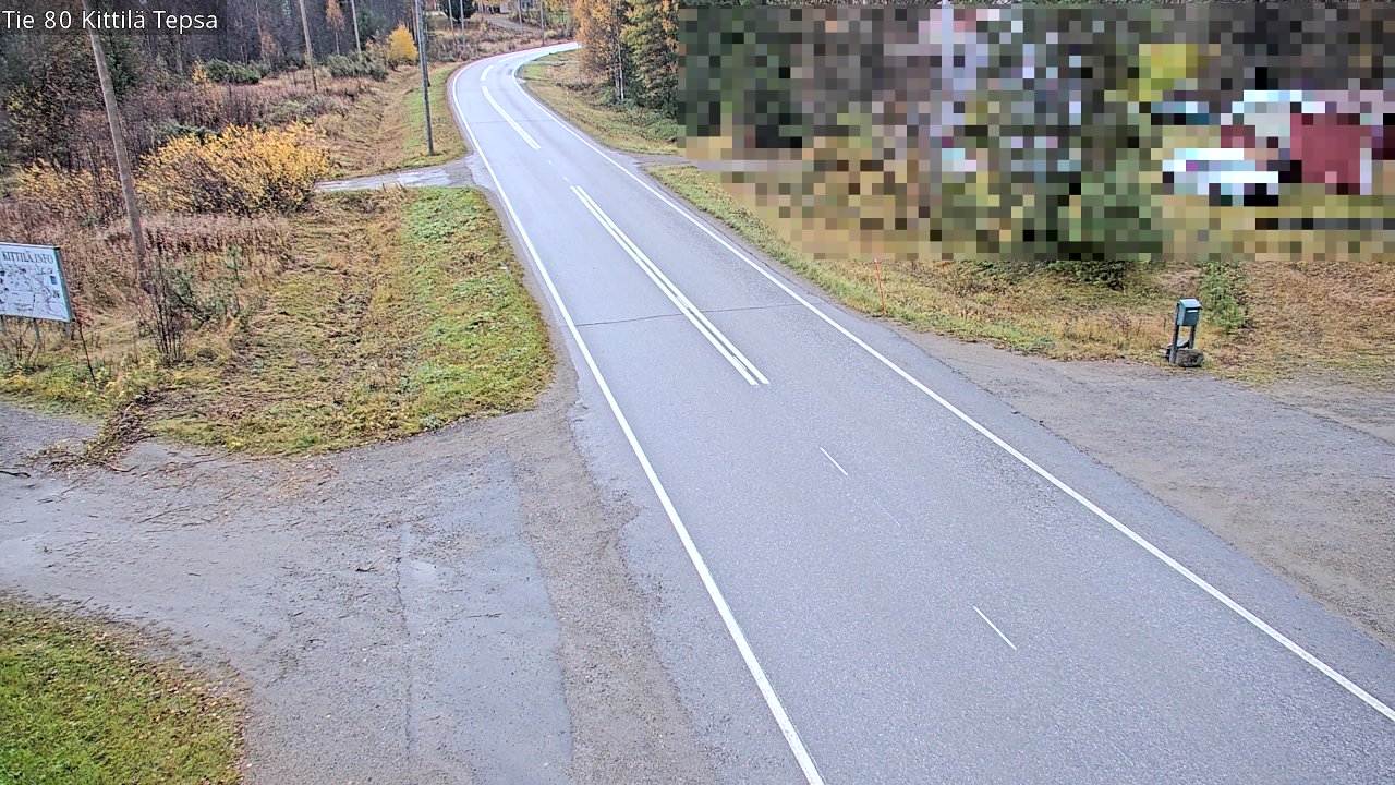 Weather Camera Image Väg 80 Kittilä, Tepsa, Kittilä, Lappi