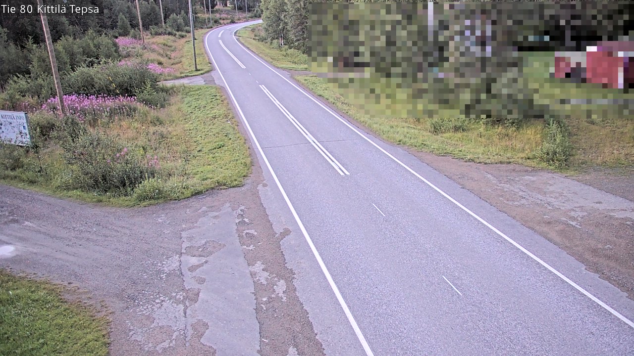 Weather Camera Image Väg 80 Kittilä, Tepsa, Kittilä, Lappi