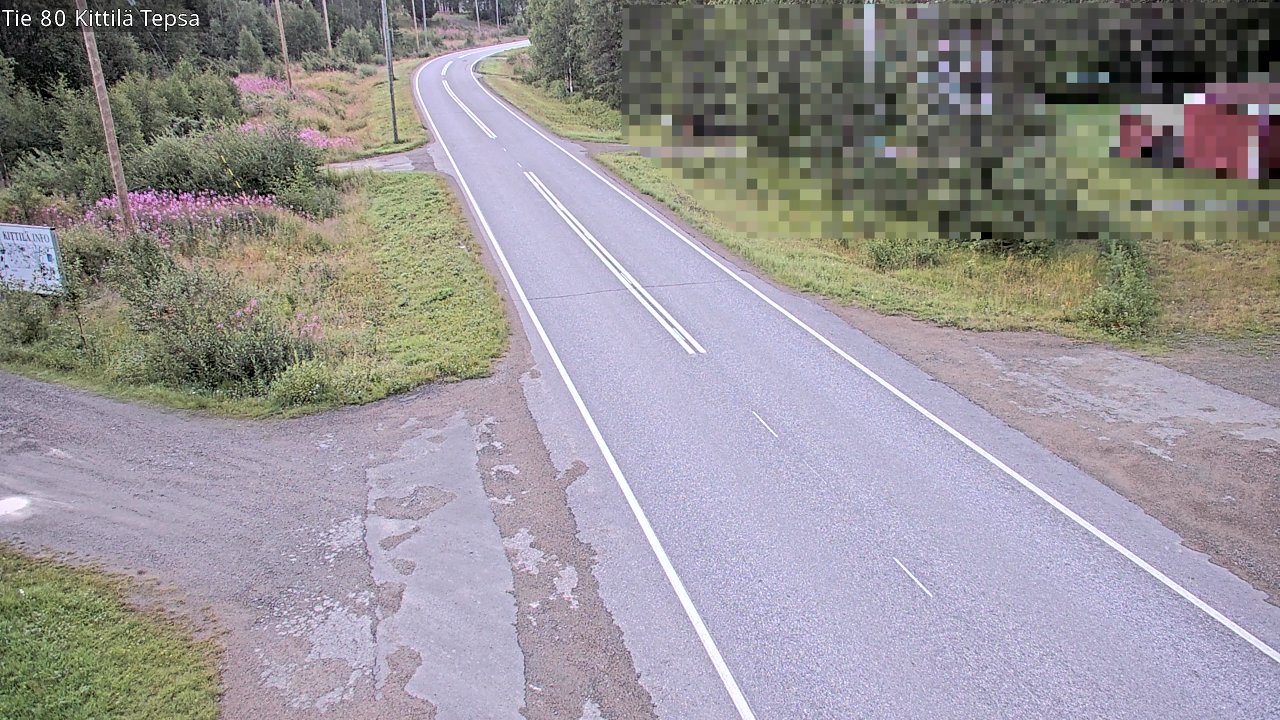 Weather Camera Image Väg 80 Kittilä, Tepsa, Kittilä, Lappi