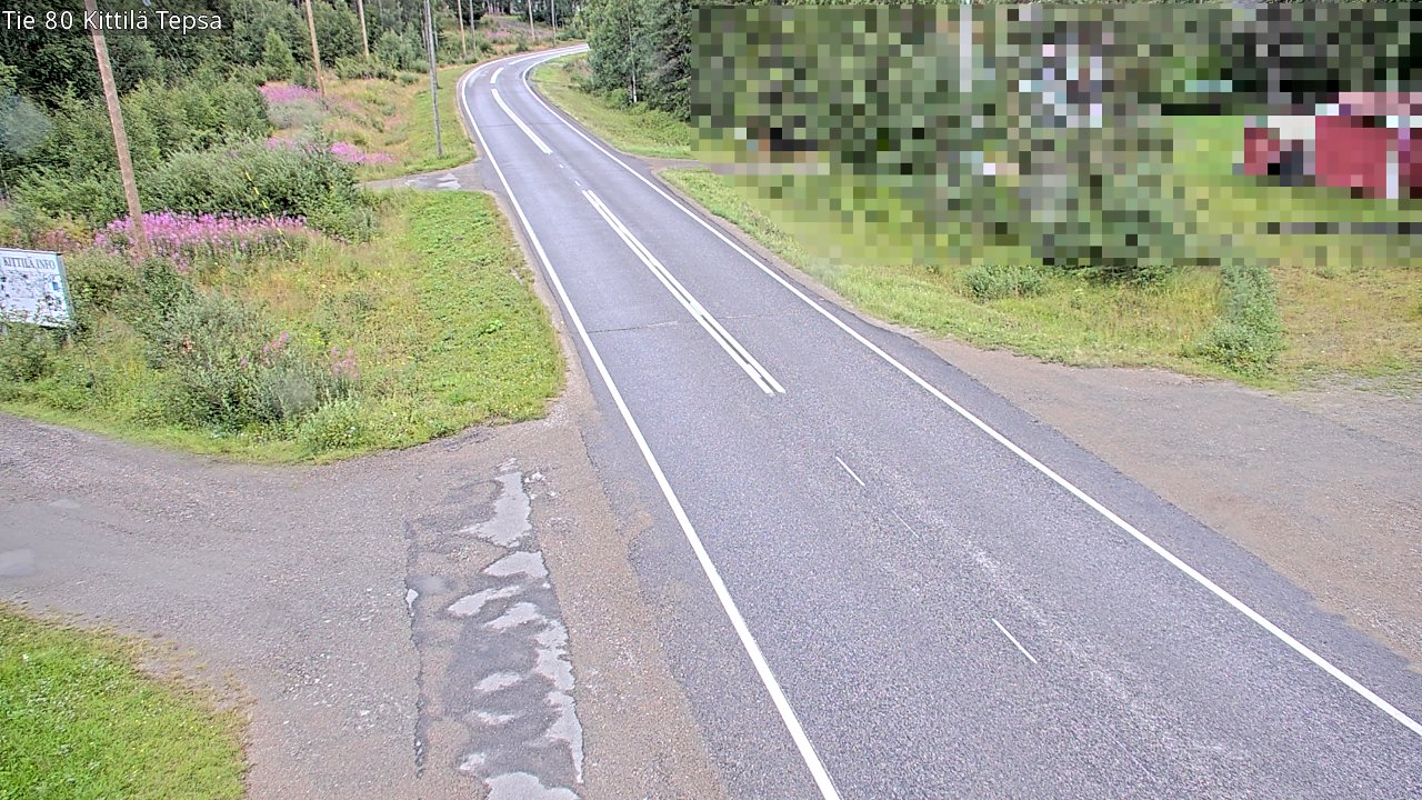 Weather Camera Image Väg 80 Kittilä, Tepsa, Kittilä, Lappi