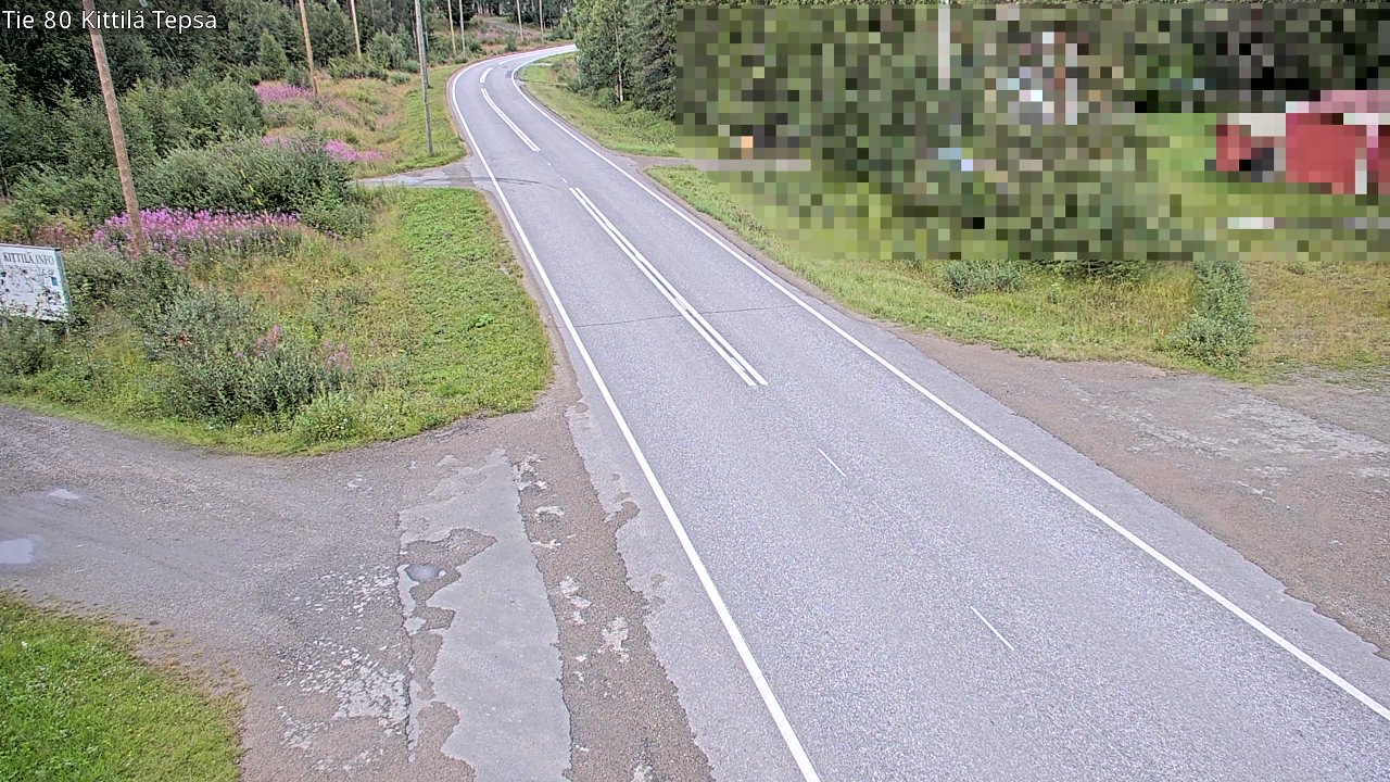 Weather Camera Image Väg 80 Kittilä, Tepsa, Kittilä, Lappi