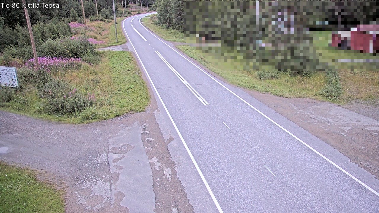 Weather Camera Image Väg 80 Kittilä, Tepsa, Kittilä, Lappi