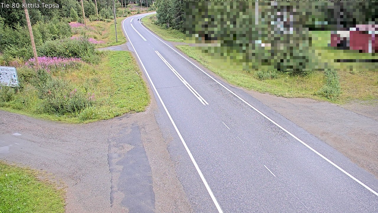 Weather Camera Image Väg 80 Kittilä, Tepsa, Kittilä, Lappi