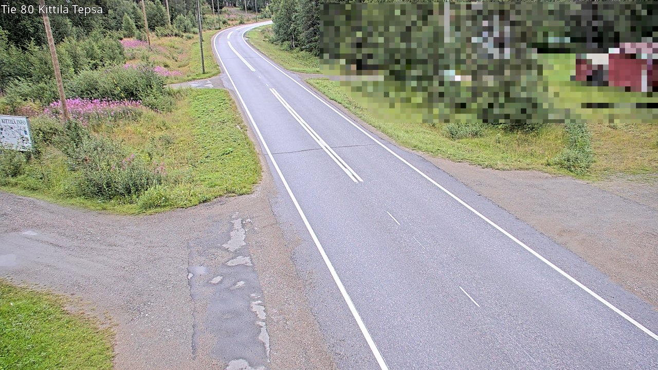 Weather Camera Image Väg 80 Kittilä, Tepsa, Kittilä, Lappi
