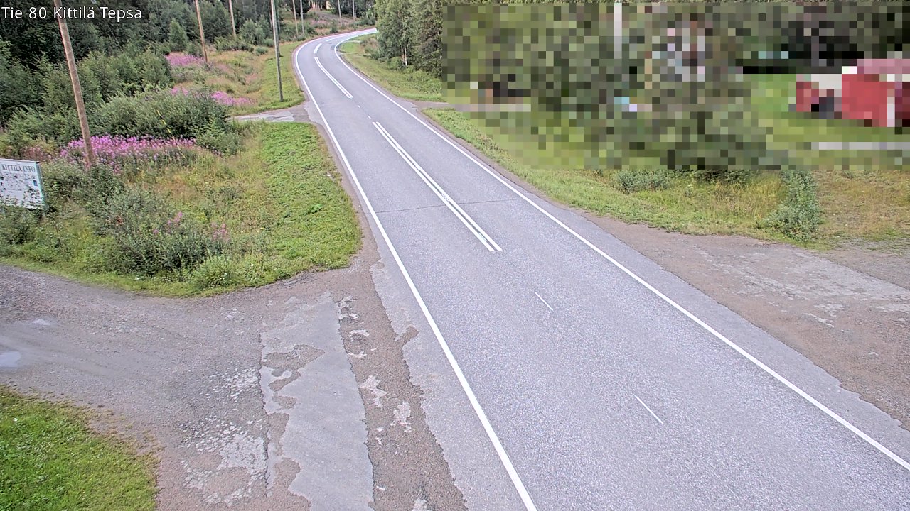 Weather Camera Image Väg 80 Kittilä, Tepsa, Kittilä, Lappi