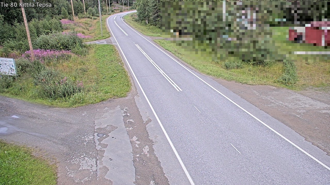 Weather Camera Image Väg 80 Kittilä, Tepsa, Kittilä, Lappi