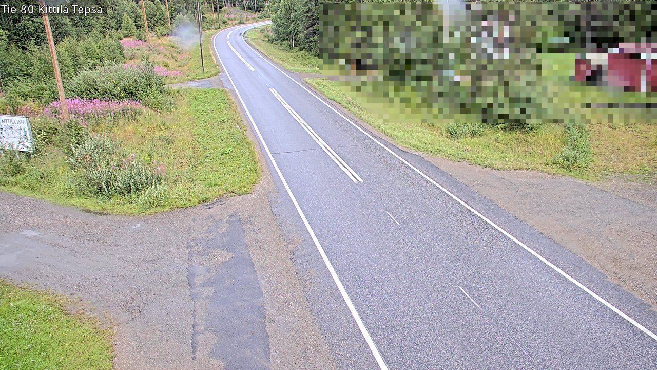 Weather Camera Image Väg 80 Kittilä, Tepsa, Kittilä, Lappi