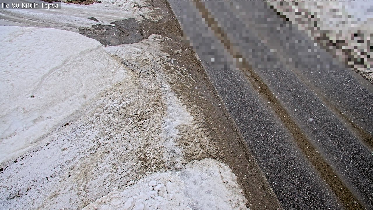 Weather Camera Image Väg 80 Kittilä, Tepsa, Kittilä, Lappi