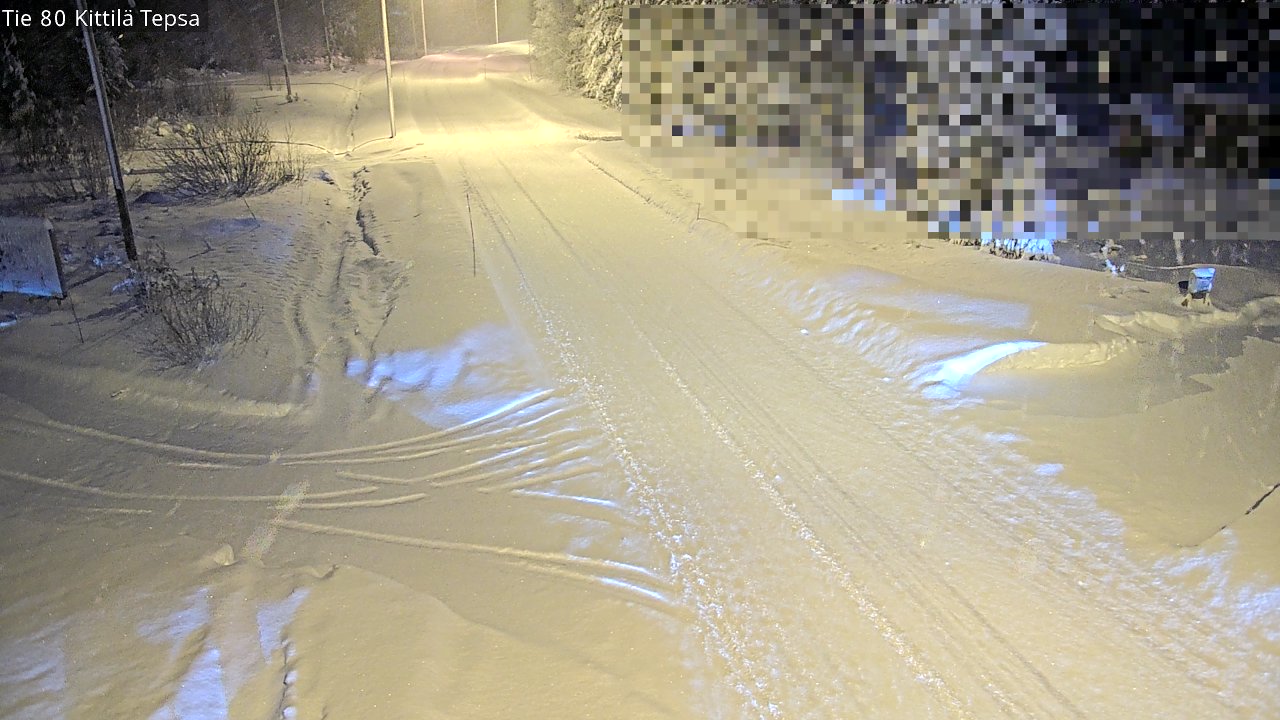 Weather Camera Image Väg 80 Kittilä, Tepsa, Kittilä, Lappi