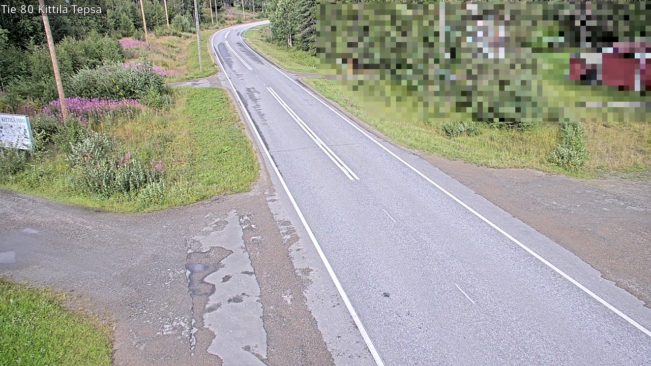 Weather Camera Image Väg 80 Kittilä, Tepsa, Kittilä, Lappi