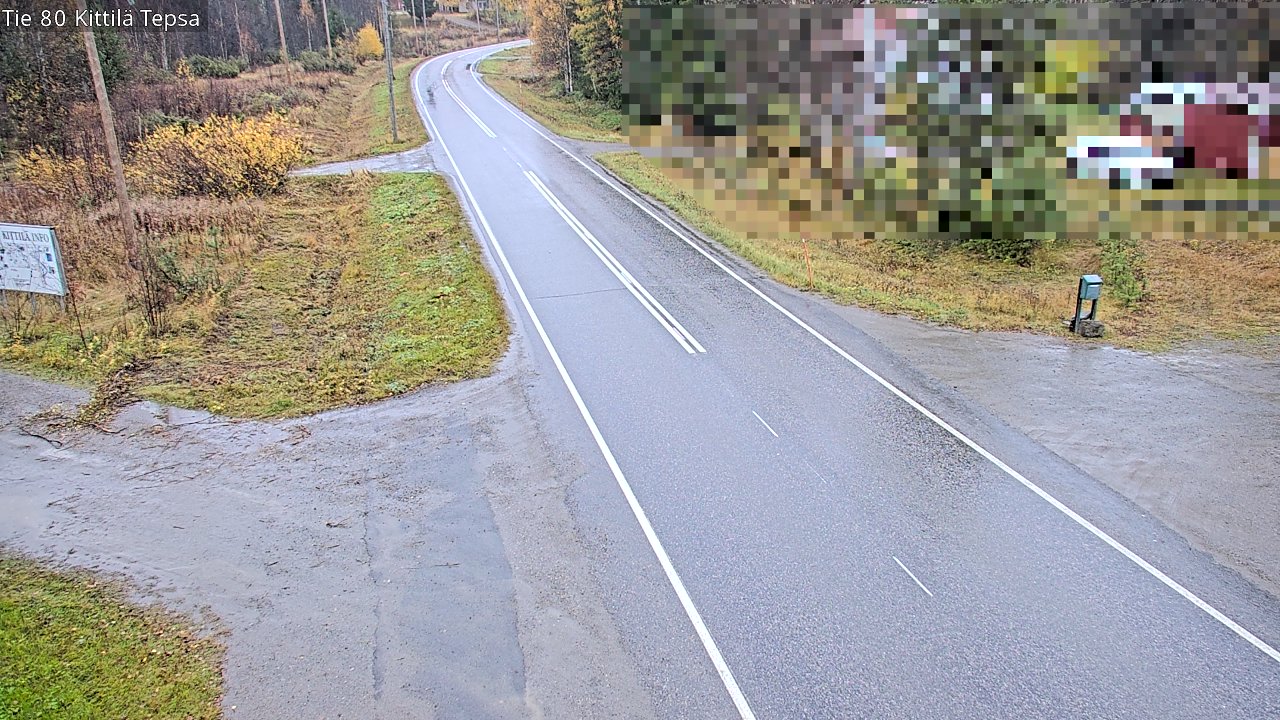Weather Camera Image Road 80 Kittilä, Tepsa, Kittilä, Lappi