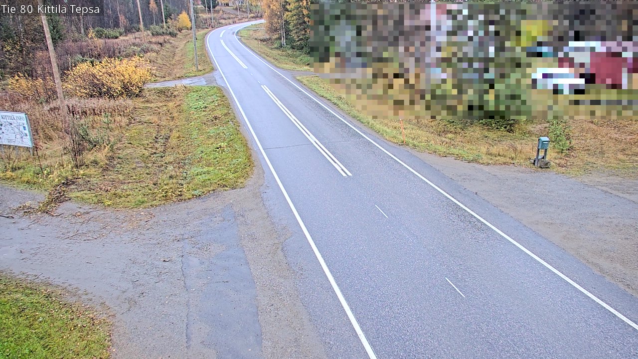 Weather Camera Image Väg 80 Kittilä, Tepsa, Kittilä, Lappi