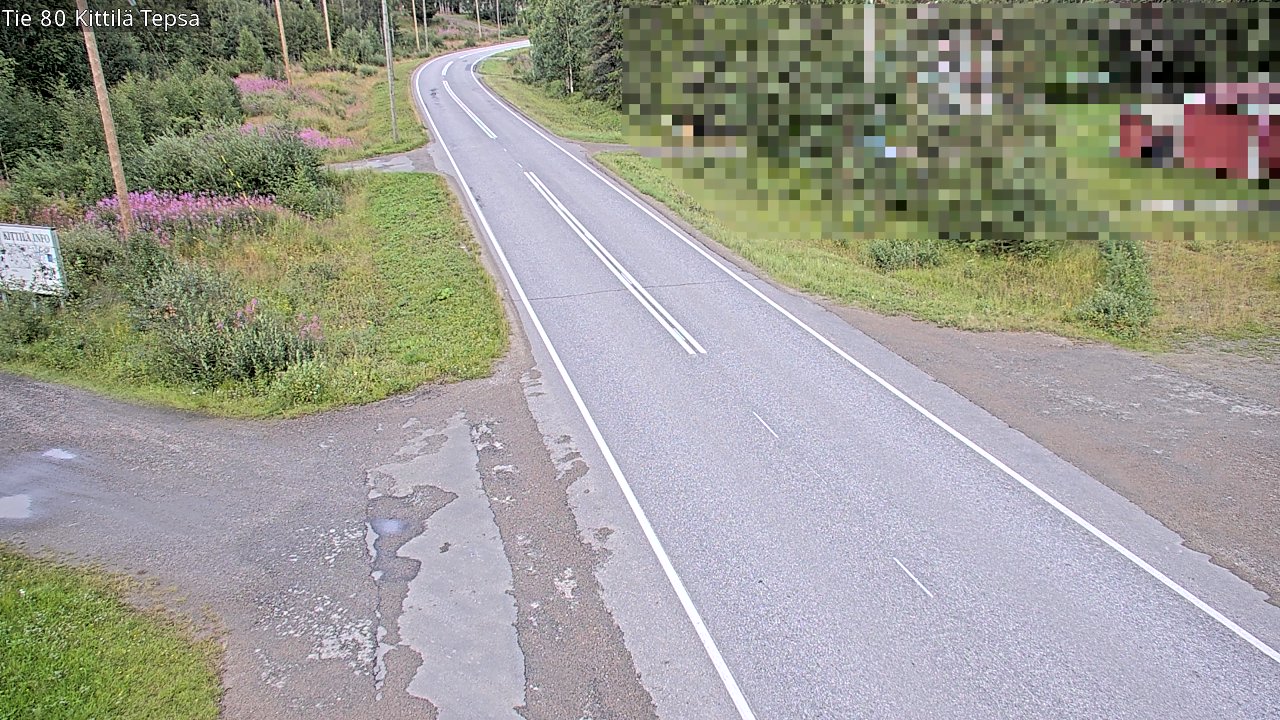 Weather Camera Image Väg 80 Kittilä, Tepsa, Kittilä, Lappi