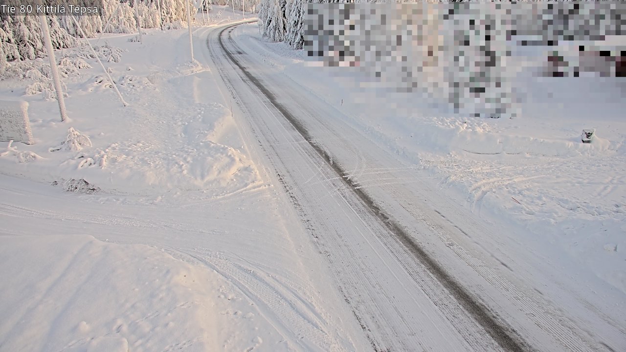 Weather Camera Image Road 80 Kittilä, Tepsa, Kittilä, Lappi
