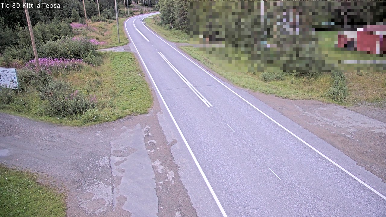 Weather Camera Image Väg 80 Kittilä, Tepsa, Kittilä, Lappi