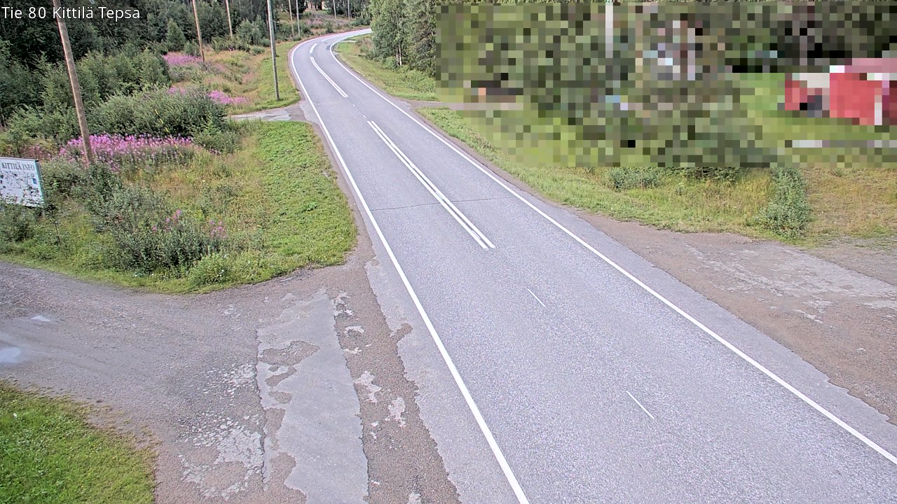 Weather Camera Image Väg 80 Kittilä, Tepsa, Kittilä, Lappi