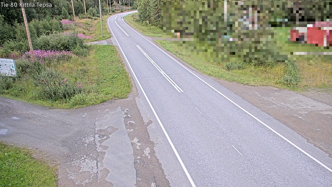 Weather Camera Image Väg 80 Kittilä, Tepsa, Kittilä, Lappi