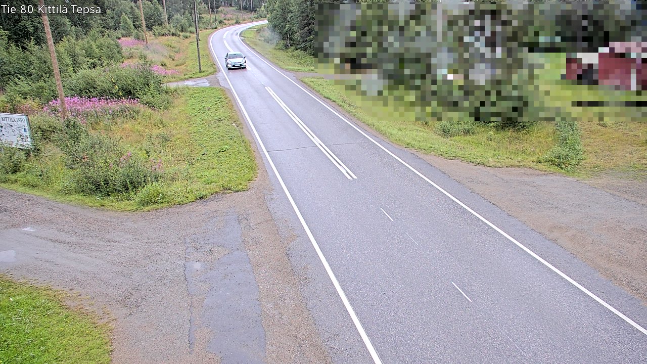 Weather Camera Image Väg 80 Kittilä, Tepsa, Kittilä, Lappi