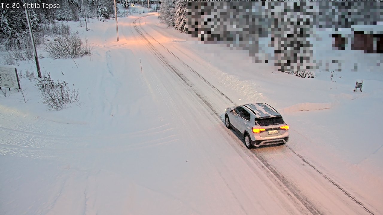 Weather Camera Image Väg 80 Kittilä, Tepsa, Kittilä, Lappi