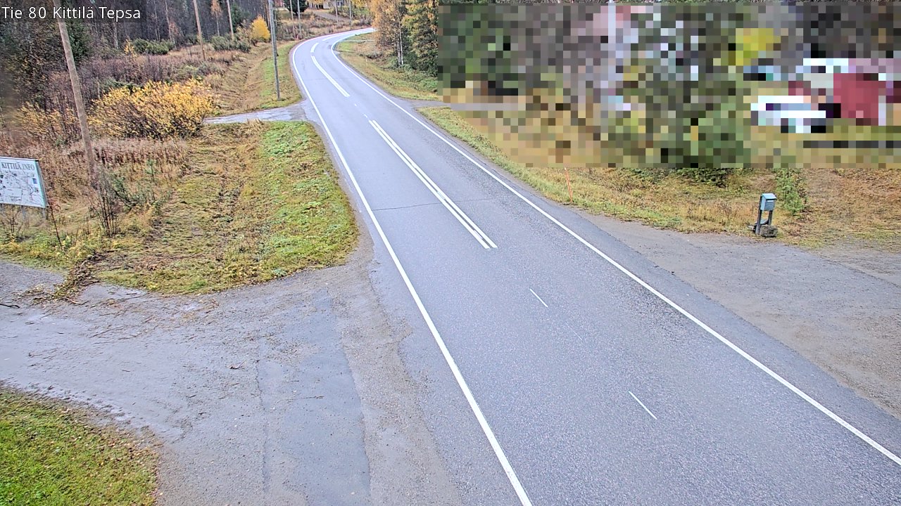 Weather Camera Image Road 80 Kittilä, Tepsa, Kittilä, Lappi