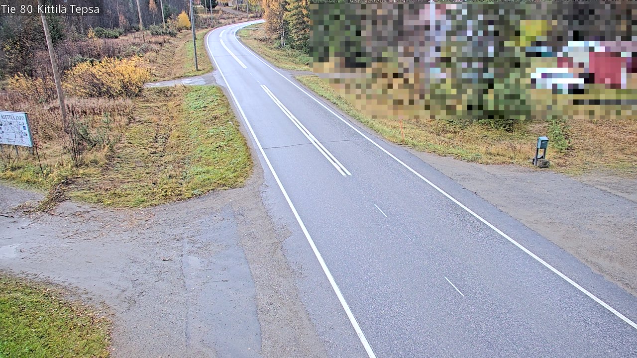 Weather Camera Image Väg 80 Kittilä, Tepsa, Kittilä, Lappi