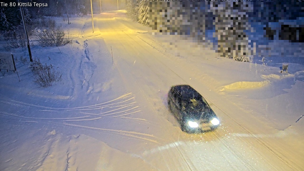 Weather Camera Image Väg 80 Kittilä, Tepsa, Kittilä, Lappi